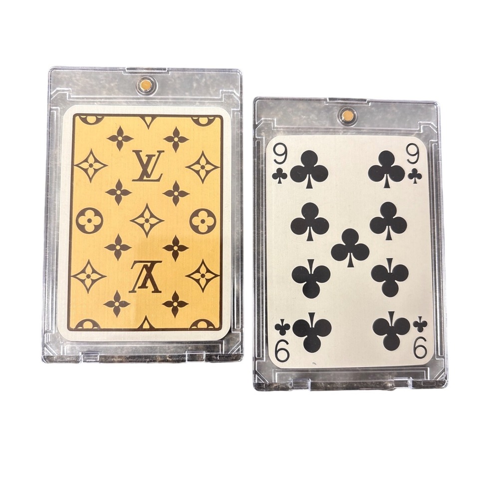 Louis Vuitton Monogram Playing Card 9 of Clubs Single Collectible with Case
